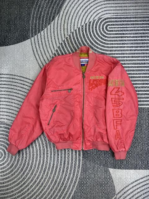 Other Designers Vintage Back FireTeam 45BF4 Embroidery Bomber Jacket