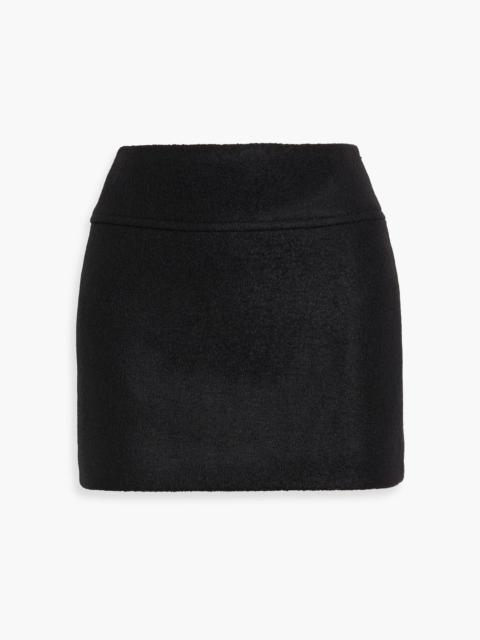 Another Tomorrow Wool mini skirt