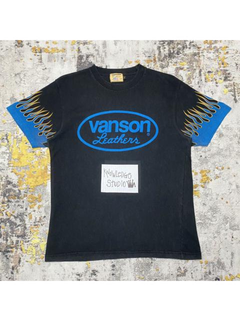 Other Designers Japanese Brand - 💥Distressed💥Vintage Vanson Leathers Fire Star Shirt