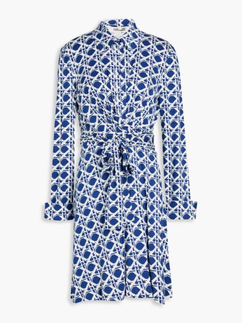 DIANE VON FURSTENBERG Didi printed jersey mini wrap dress
