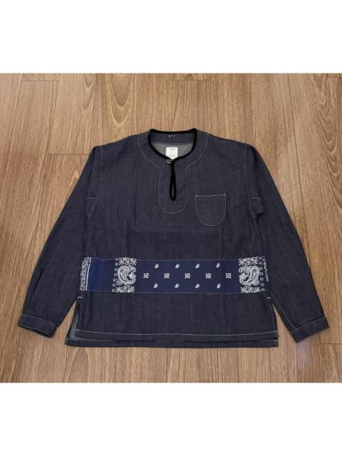 visvim VISVIM 18AW SS BORDER TUNIC P.O. ONE WASH paisley pattern pick up shirt