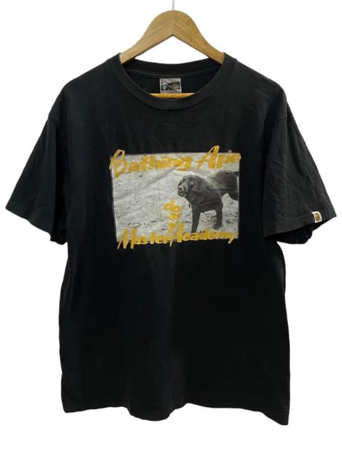 RARE 2002 Bape “Doggy Master Academy” Black T Shirt