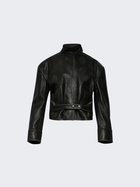CHRISTOPHER ESBER Burnished Eddie Leather Jacket Black