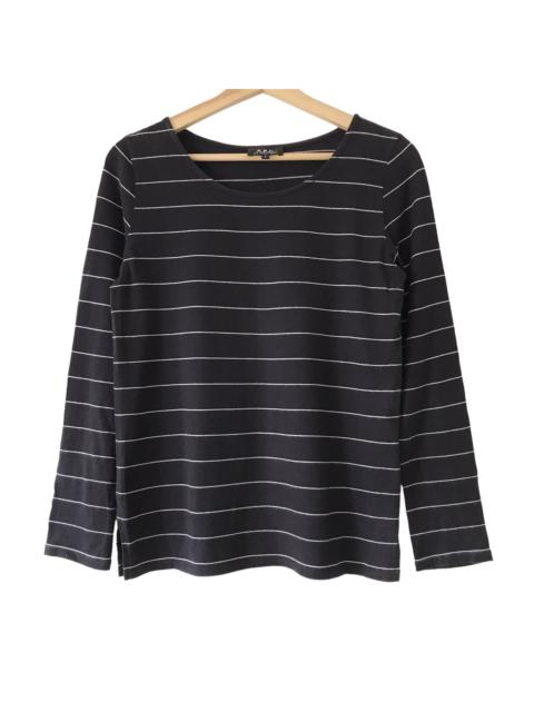 A.P.C. A.P.C Paris Stripe Longsleeve Japan Tee