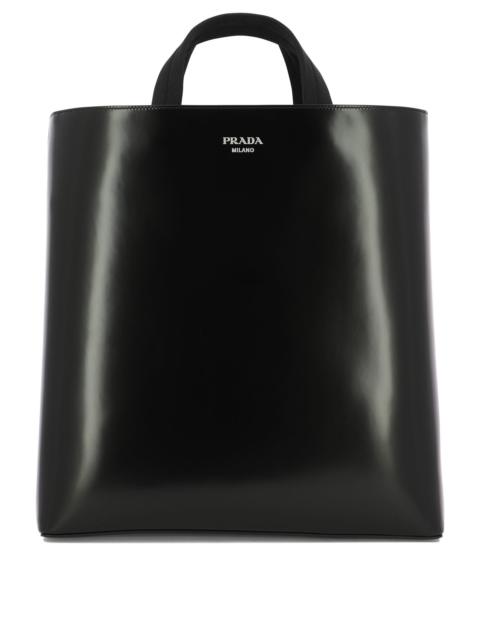 Prada Brushed Leather Tote