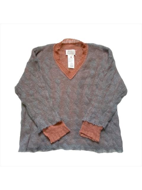 Maison Margiela Maison Margiela FW17 oversized double mohair grunge open knit sweater