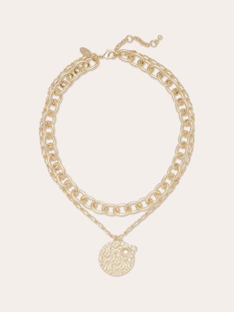 RAMY BROOK Ariana Medallion Charm Necklace