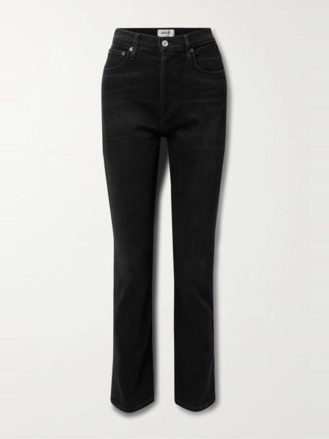 + NET SUSTAIN Freya high-rise slim-leg organic jeans