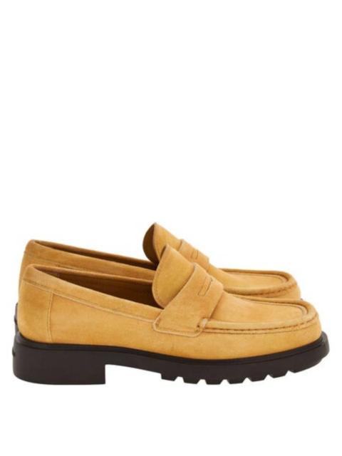 FERRAGAMO Ferragamo Donny Suede Penny Loafers, Size 9 EE