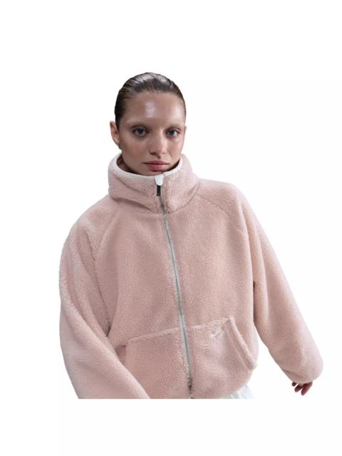 Nike Women's Sportswear High-Pile Fleece Jacket - Pink