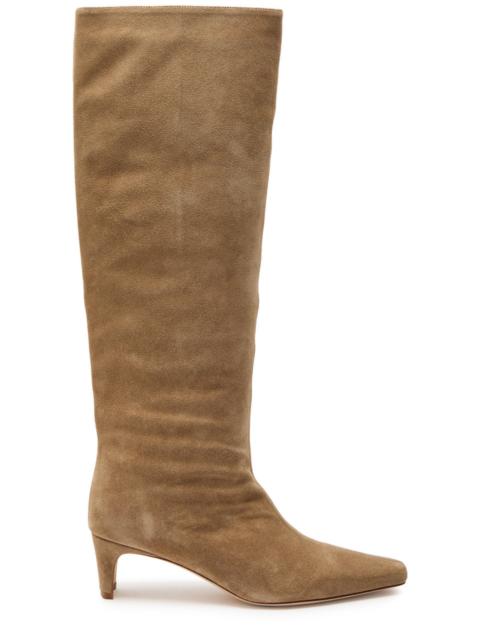 STAUD Staud Wally Suede Knee-high Boots