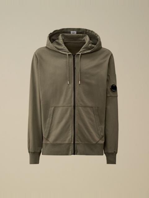C.P. Company Light Fleece Hooded Full Zip Sweatshirt