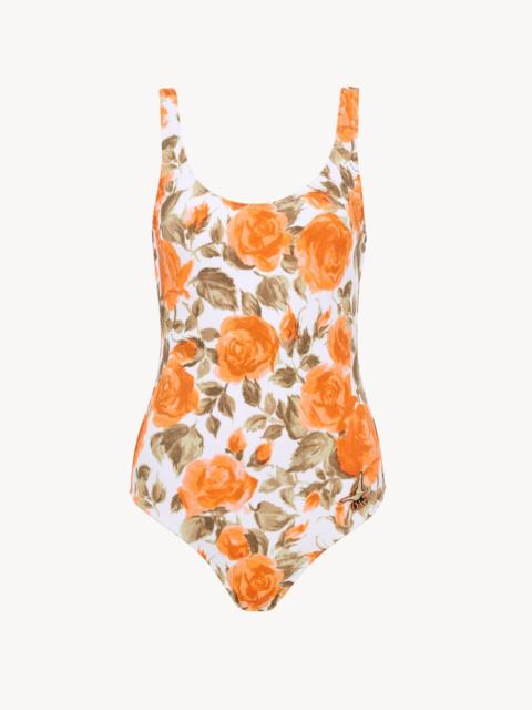 Chloé ROSE-PRINT ONE-PIECE SWIMSUIT