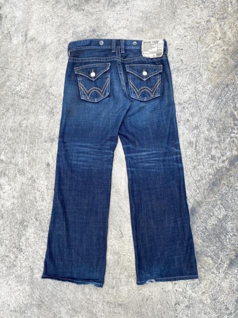 Other Designers Edwin 503 Blue Trip Jeans Low Waist Flare Denim Y2K