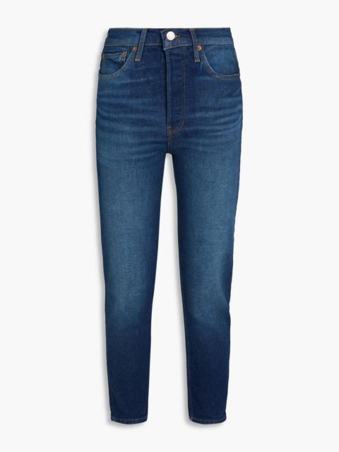 RE/DONE 90s cropped high-rise slim-leg jeans
