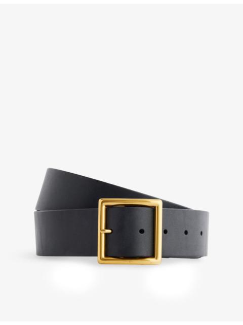 visvim Square-Buckle Leather Belt
