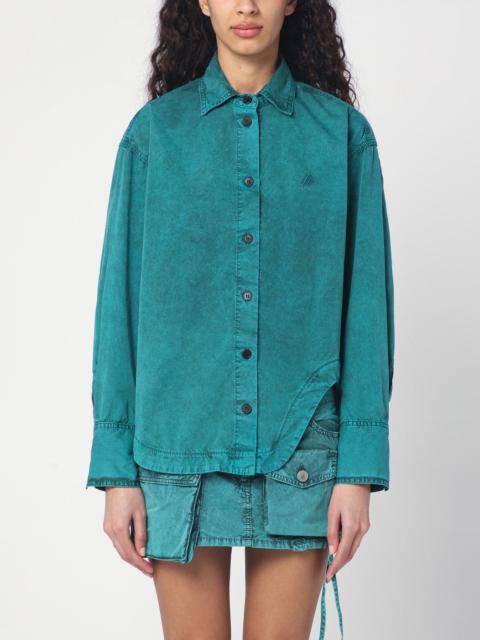 THE ATTICO Green cotton shirt