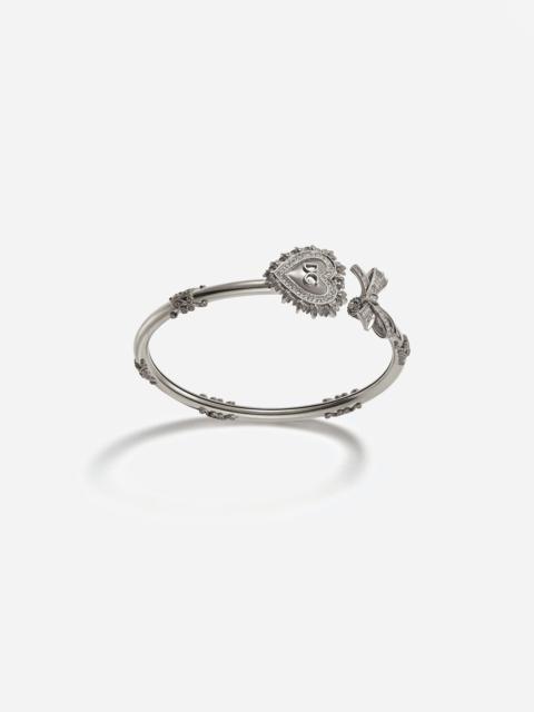 Dolce & Gabbana Devotion bracelet in white gold with diamonds