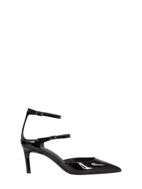 BOSS BOSS Gracey Ankle Strap Pointed Toe Pump in Black at Nordstrom