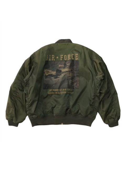 Other Designers Bomber Jacket - Air Force Printed Back Fire Usa Bomber Flight Jacket