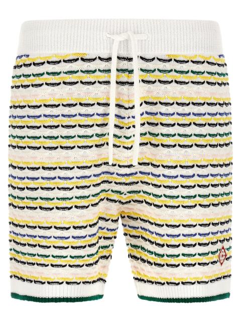 CASABLANCA Casablanca Men 'Tuck Stitch' Bermuda Shorts