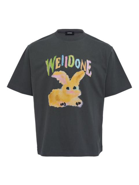 We11done Charcoal Painted Rabbit T-Shirt