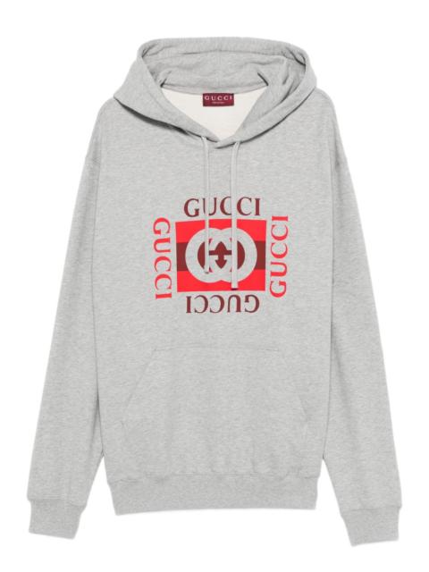 GUCCI Gucci Men Logo Cotton Hoodie