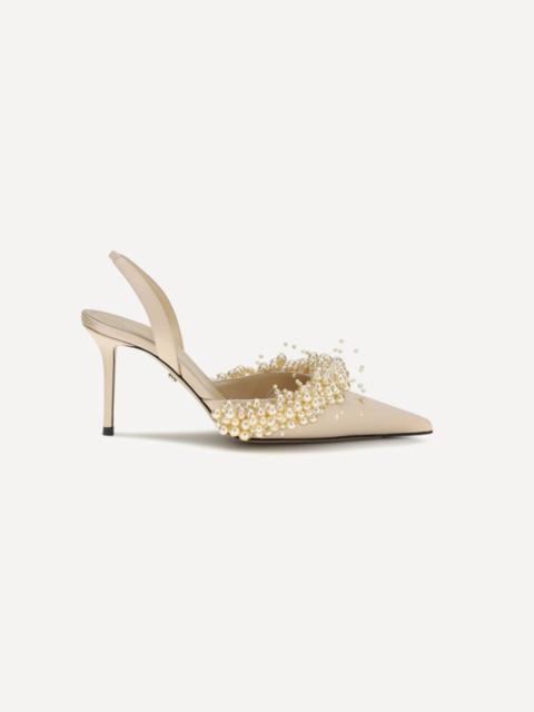 MACH & MACH Slingback Pumps with pearls