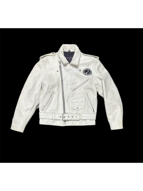 Other Designers Japanese Brand - Leather jacket made by risk