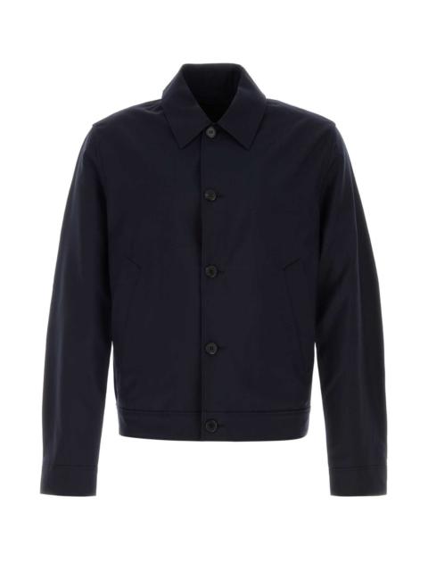Prada Prada Men Midnight Blue Wool Blend Jacket