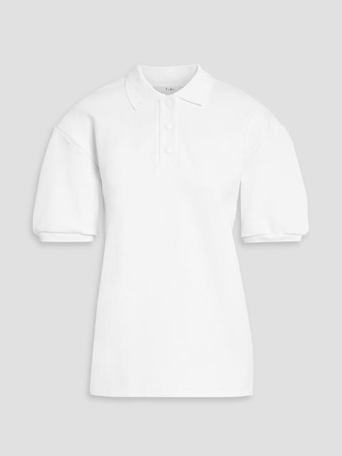 Tibi Piqué polo shirt