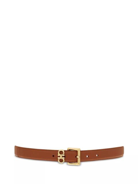 FERRAGAMO Women's Double Gancini Fixed Belt