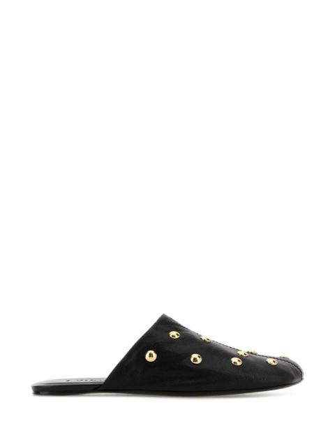 Chloé Chloe Women Black Leather Rita Slippers