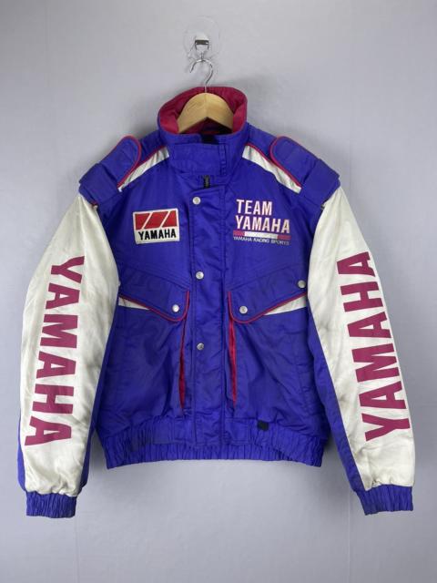 Other Designers VINTAGE TEAM YAMAHA Racing Sport Full Printed Biker Jacket