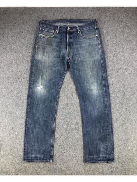 Other Designers Vintage - Vintage Levis 501 Jeans Faded Blue Distressed Denim KJ340