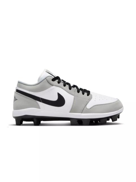 Jordan 1 Retro MCS Low "Lt Smoke Grey/Black/White" Men's Baseball Cleat