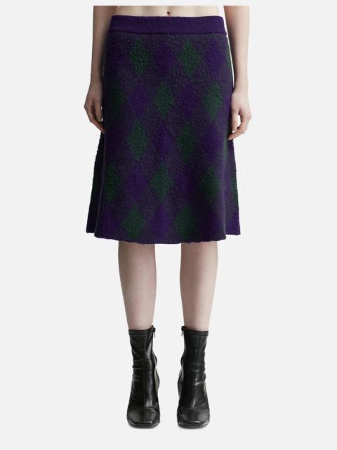 Burberry ARGYLE WOOL SKIRT