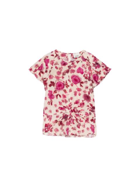 Isabel Marant Tullya Printed Silk Top