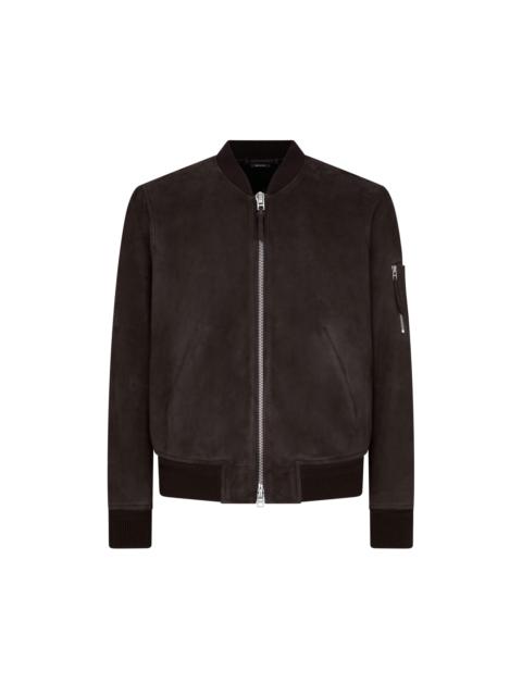 TOM FORD LIGHT SUEDE BOMBER