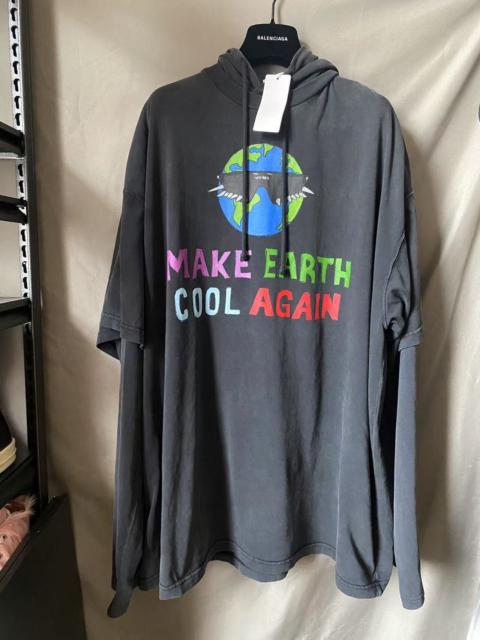 VETEMENTS Vetements "Protect the Earth" double-layer hoodie