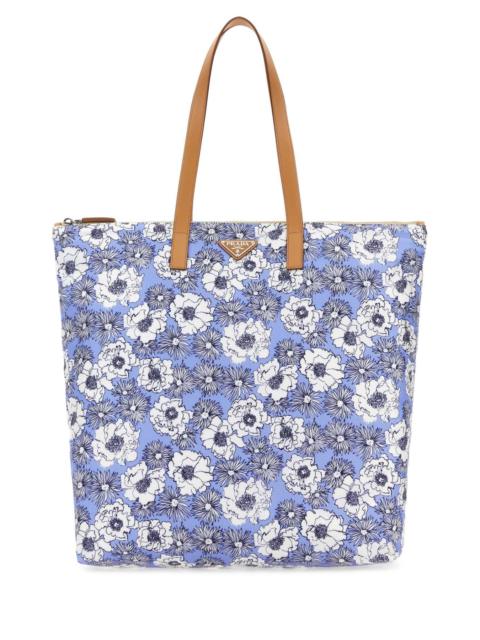 Prada Prada Men Printed Re-Nylon Shopping Bag