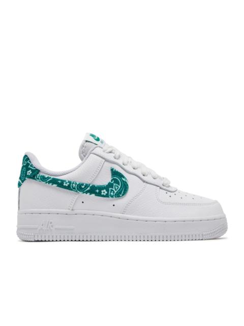 Nike WMNS AIR FORCE 1 '07 ESSENTIALS 'GREEN PAISLEY'