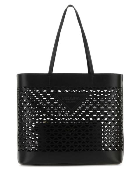 Prada Prada Women Black Leather Shopping Bag