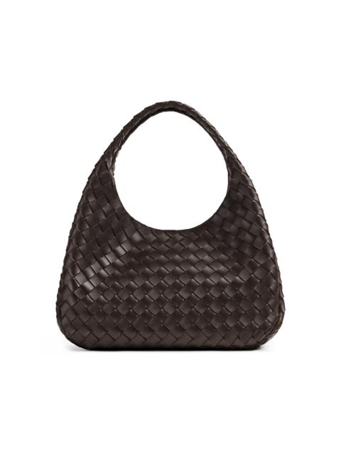 Bottega Veneta Medium Campana Intrecciato Leather Bag brown