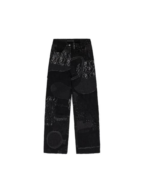 WHO DECIDES WAR Who Decides War Boro Grid Straight Fit Jeans 'Black'