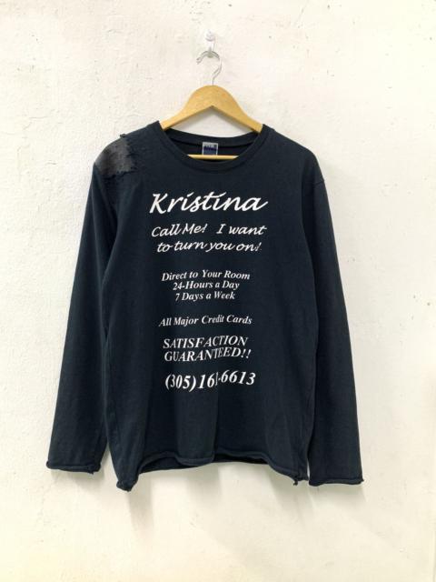Other Designers Japanese Brand - RARE PPFM Kristina Call Me! I Want To Turn You On! Shirt