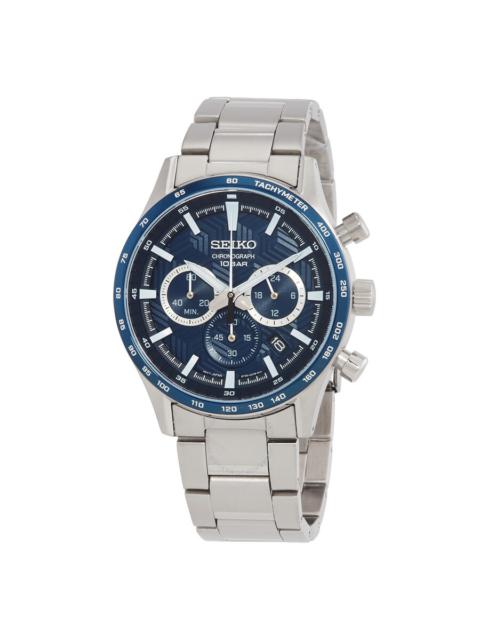 Other Designers Seiko Chronograph Quartz Blue Dial Men's Watch SSB445P1