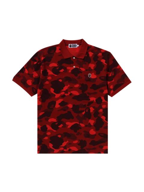 A Bathing Ape BAPE Camo Polo 赤系迷彩 ポロシャツ アベイシングエイプ BAPE Camo Polo 赤系 迷彩 ポロシャツ
