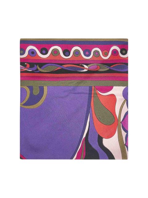 PUCCI Pucci Women Orchidee Print Silk Twill Triangle Scarf