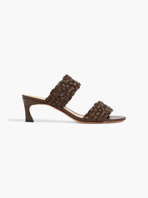 ALEXANDRE BIRMAN Sammy 50 braided leather mules